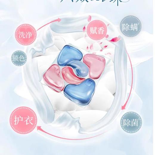 清可新6合1洗衣凝珠经典樱花12g*60粒/盒 商品图3