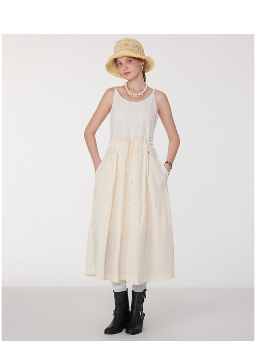Teenie Weenie小熊简约连衣裙女夏季女长裙TTOW252506T 商品图2