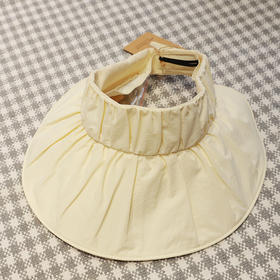 【线上专属】褶皱空顶遮阳帽24715049米白色