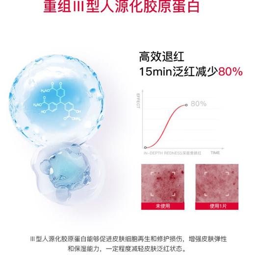 珀芙研-III型胶原蛋白修护面膜 6片 商品图2