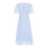 EITIE爱特爱浅蓝色丝绒绣花重工蕾丝收腰显瘦连衣裙2025夏季新款B2507630 商品缩略图5