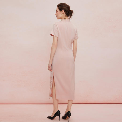 QF82625新款喜婆婆宴会精致刺绣烫钻工艺旗开得胜修身显瘦旗袍连衣裙 商品图1