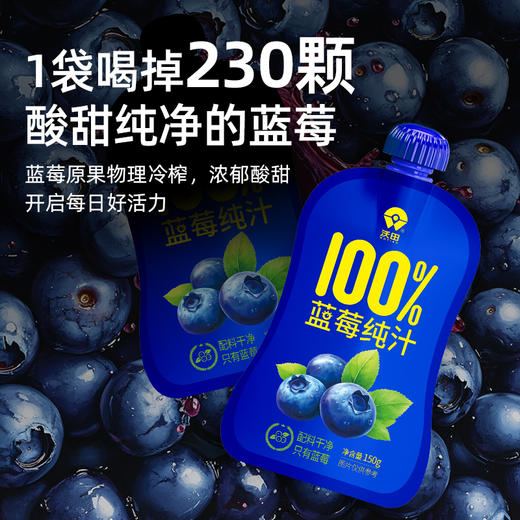 沃田喜上莓梢蓝莓纯汁150ml*10 商品图2