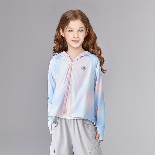 笛莎Deesha 童装女童外套2025夏新款女童渐变晕染斗篷防晒服 商品图1