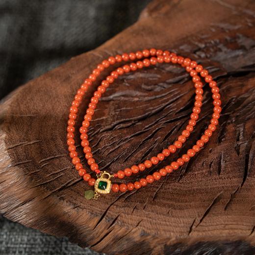 18K金南红玛瑙项链（含证书） 商品图0