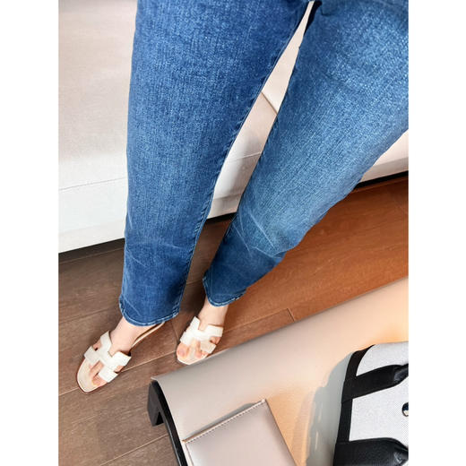 新年折扣 2504302   F牌 高腰 弹力9分 竹竿腿牛仔裤 商品图6