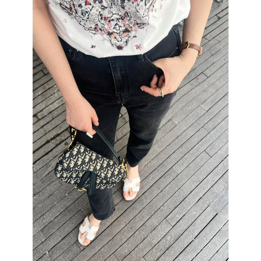 新年折扣 2504302   F牌 高腰 弹力9分 竹竿腿牛仔裤 商品图14