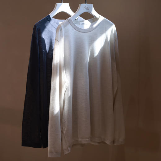 两色长袖针织T 商品图4