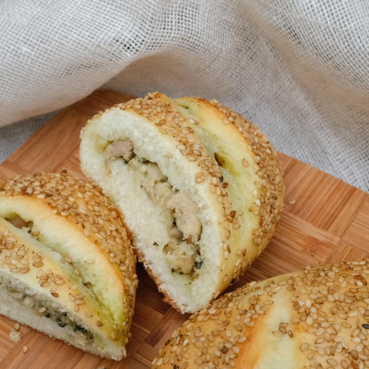 奶油罗勒鸡肉面包 Creamy Pesto Chicken Bread 商品图1