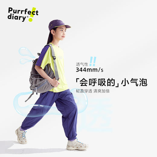 fx-【小凉风】咕噜日记童装儿童凉感短袖25夏透气T恤百搭运动衣清爽PXT2542 商品图2