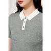 【商场同款】诗凡黎灰色莱赛尔polo领针织衫2024秋新款3F7731761 商品缩略图3
