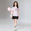 笛莎Deesha 童装女童T恤2025夏新款女童爱心图案短袖T恤 商品缩略图2