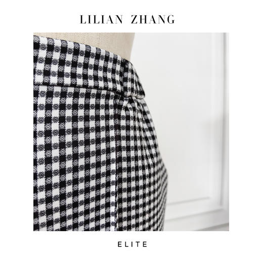E-定制 ——“时尚轮回”——复古风尚——经典格纹女士九分裤 2504010 商品图1