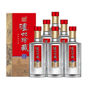 泸州老窖 泸州珍藏六窖 浓香型固态法白酒  52度 500mL*6瓶整箱 婚宴送礼