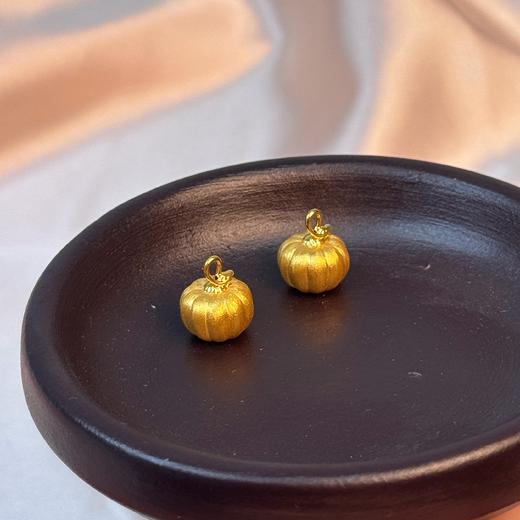 【开业金喜早鸟价】足金999黄金拉丝南瓜小吊寓意万事不南【金重约0.6g】 商品图2