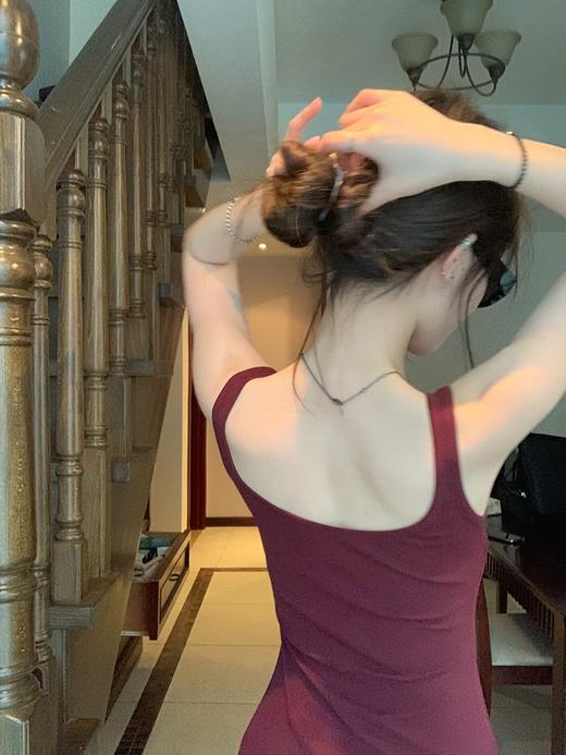 现货  超模裙 轻欧美肯豆风 门襟纽扣吊带连衣裙 商品图2