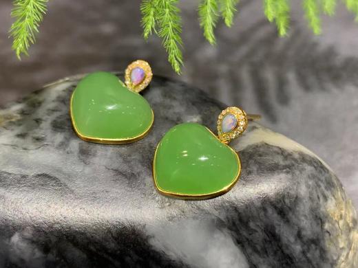 【御珠宫坊】金镶碧玉耳坠 商品图8