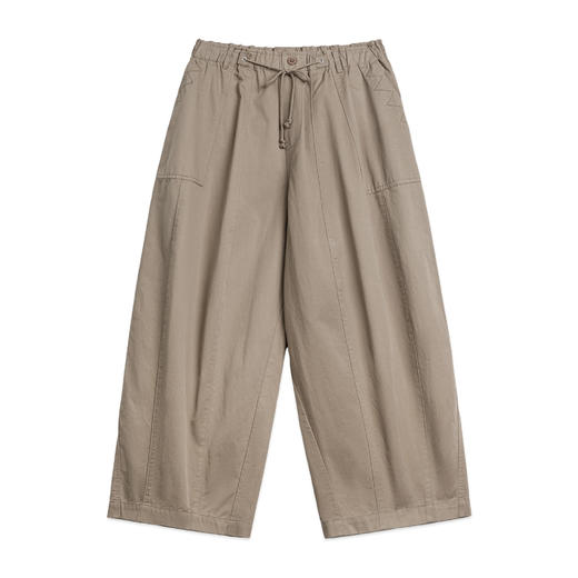 马登夏日松弛感卡其色老钱风阔腿气球裤复古工装梨型显瘦山本裤女 商品图4