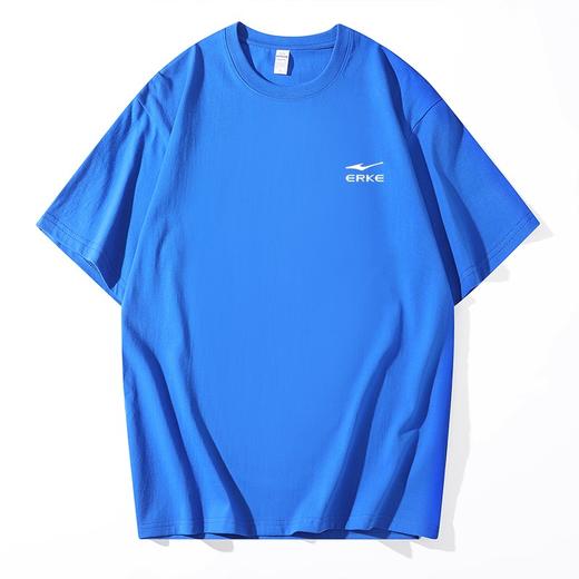 优选丨【买一送一】鸿星尔克 240g精梳纯棉宽松版短袖 圆领T恤情侣款 EK-ML24230 商品图7