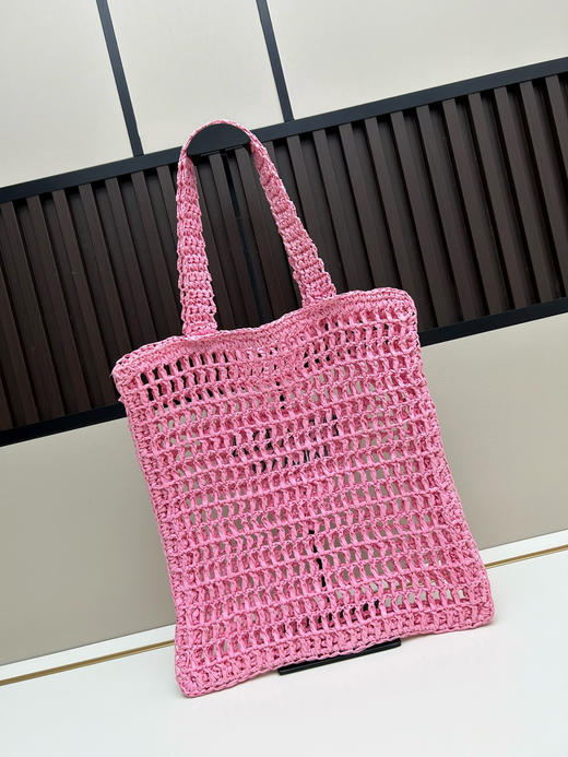 春夏特惠💰430 普拉达酒椰纤维托特包2526 柔和的解构式托特包 商品图2