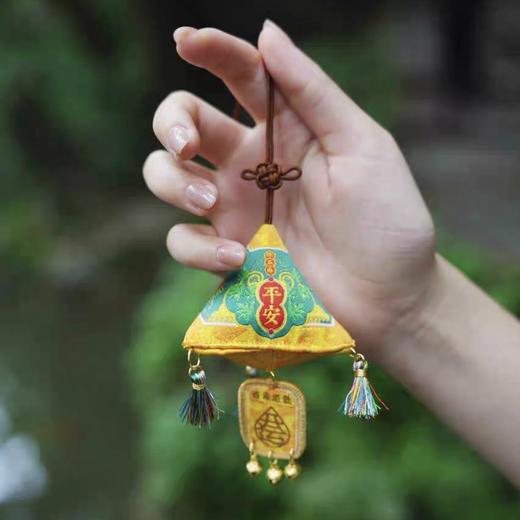 【灵隐文创馆正品】2025端午节粽子安康香囊手工刺绣挂件 商品图3