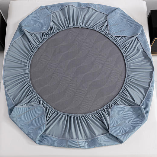 多喜爱 凉豆豆笠围三件套-悦动（蓝/灰）【可水洗机洗】【柔软可折叠】【凉感值0.28】【全方位包裹】 凉席子A类标准 有效抗菌 3D立体凉豆豆 商品图3