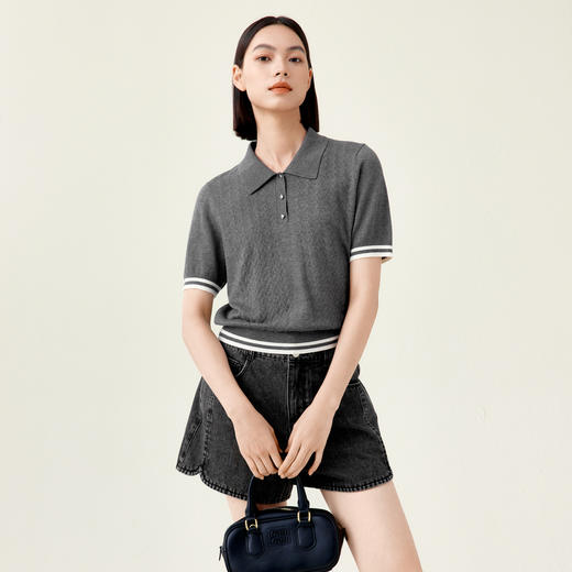 【商场同款】伊芙丽夏套头毛衫1F5130851 商品图2