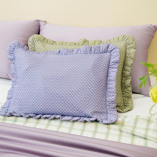 洋水仙系列花边枕荞麦壳枕头荞麦皮睡眠护颈椎睡觉专用纯棉学生儿童 商品图1