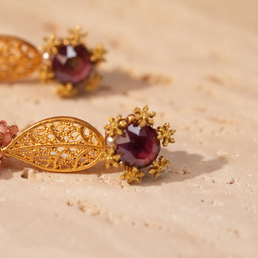 订购8周到｜Monshiro-vintage-限量款 金色叶子 耳环［日本设计师］ 商品图2