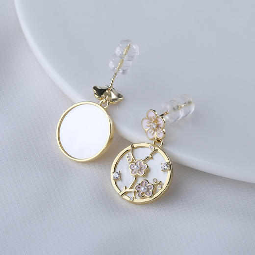 【宏艺珠宝】珠花雅梦·银s925耳饰 商品图2