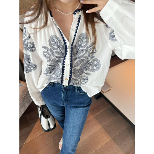 新年折扣 2504305   手工刺绣法式衬衫 商品图5