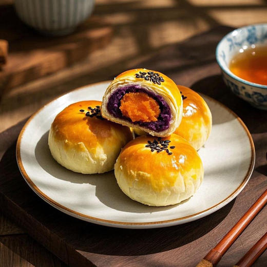 【蛋黄酥】口感酥软，咸甜交融恰到好处，精选食材， 层层好料，经典滋味唇齿留香！ 商品图1