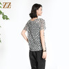 佐尔美夏季新款新中式国风时尚气质桑蚕丝短袖衬衣女M42CS27 商品缩略图3