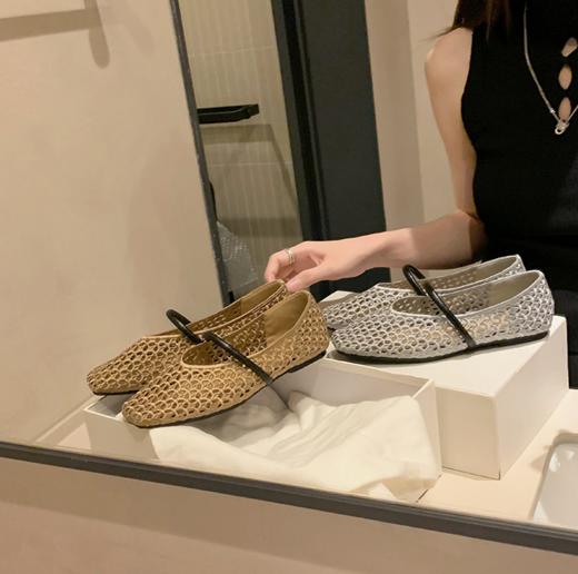 ✨可踩跟简直是懒人福音~ 【缕空+编织+玛丽珍】ROAADN时尚镂空编织一字带玛丽珍 特别推荐给不喜欢露脚趾穿凉鞋的姐妹 商品图8