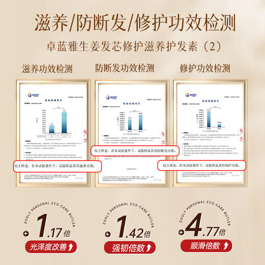 【便携套装 】卓蓝雅经典款生姜防脱洗护125ml*2 出游便携 洗护更安心 商品图6