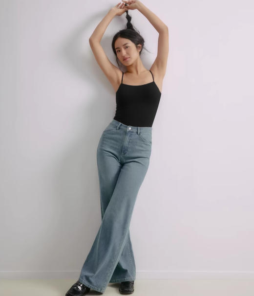 【免穿文胸】官网899！莫代尔桑蚕丝棉混纺一字领打底背心女 文胸吊带二合一带胸垫内衣 商品图3