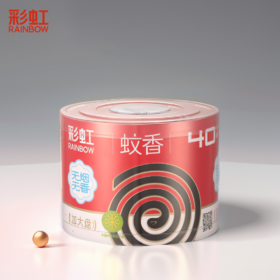 彩虹蚊香大盘无烟无香特惠桶装（40单圈）5627