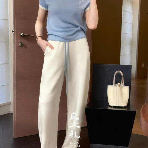 【不换不退】良木礼抽绳休闲裤(改短板)（3201-8888） 商品图2