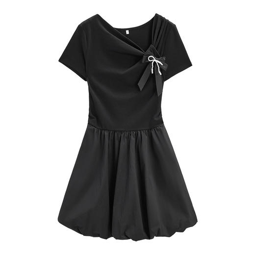 IEF/爱依服2025夏季气质显瘦高级感赫本风针织连衣裙DZ42769-X- 商品图5