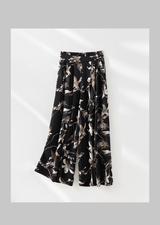 2025新款水墨碎花裤裙高级小个子高腰半裙8905 商品图2