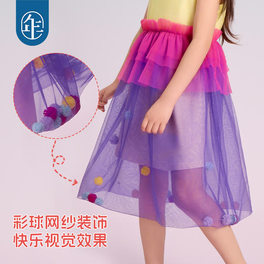 年衣2025夏季新款国风公主裙网纱蓬蓬裙无袖蜜桃阿娅连衣裙 商品图3