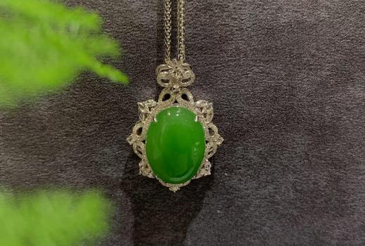 【御珠宫坊】金镶碧玉吊坠 商品图0