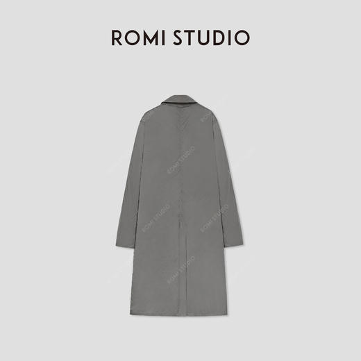 ROMI STUDIO“松弛自在”铜氨丝双面穿宽松垂感风衣外套RW24WW41273 商品图3
