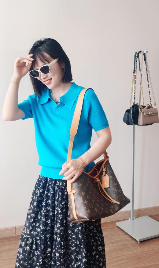 爱琴海蓝色💎显白到发光POLO领亚麻衫 商品图14