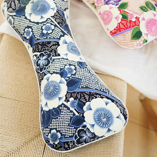 樱花系列艾草荞麦枕颈椎枕荞麦壳圆枕头睡眠支撑专用护颈枕成人高端 商品图3