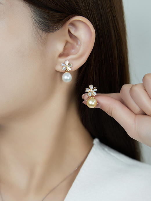 【黑科技】耳夹黑科技可拆卸耳夹 K黄 樱花 商品图1