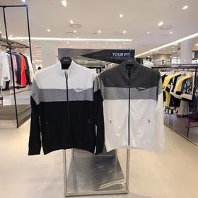 TIT早春新款 男士单层针织提花外套 亲肤 透气 经典撞色 M125021