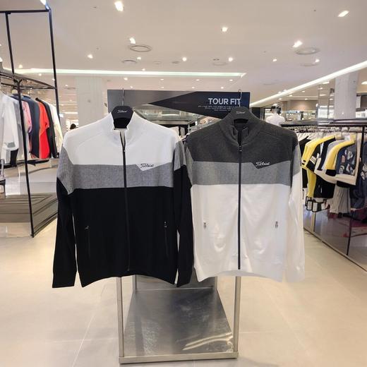 TIT早春新款 男士单层针织提花外套 亲肤 透气 经典撞色 M125021 商品图0