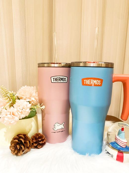 【6F】 膳魔师复古系列不锈钢吸管杯880ml带把手 商品图0