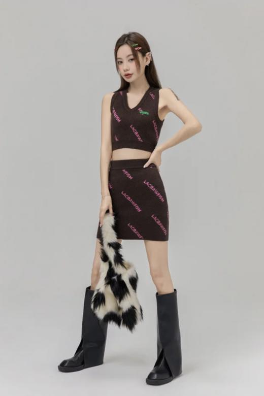 LA CRAWFISH 时髦甜酷辣妹针织背心半裙套装 17966 商品图2